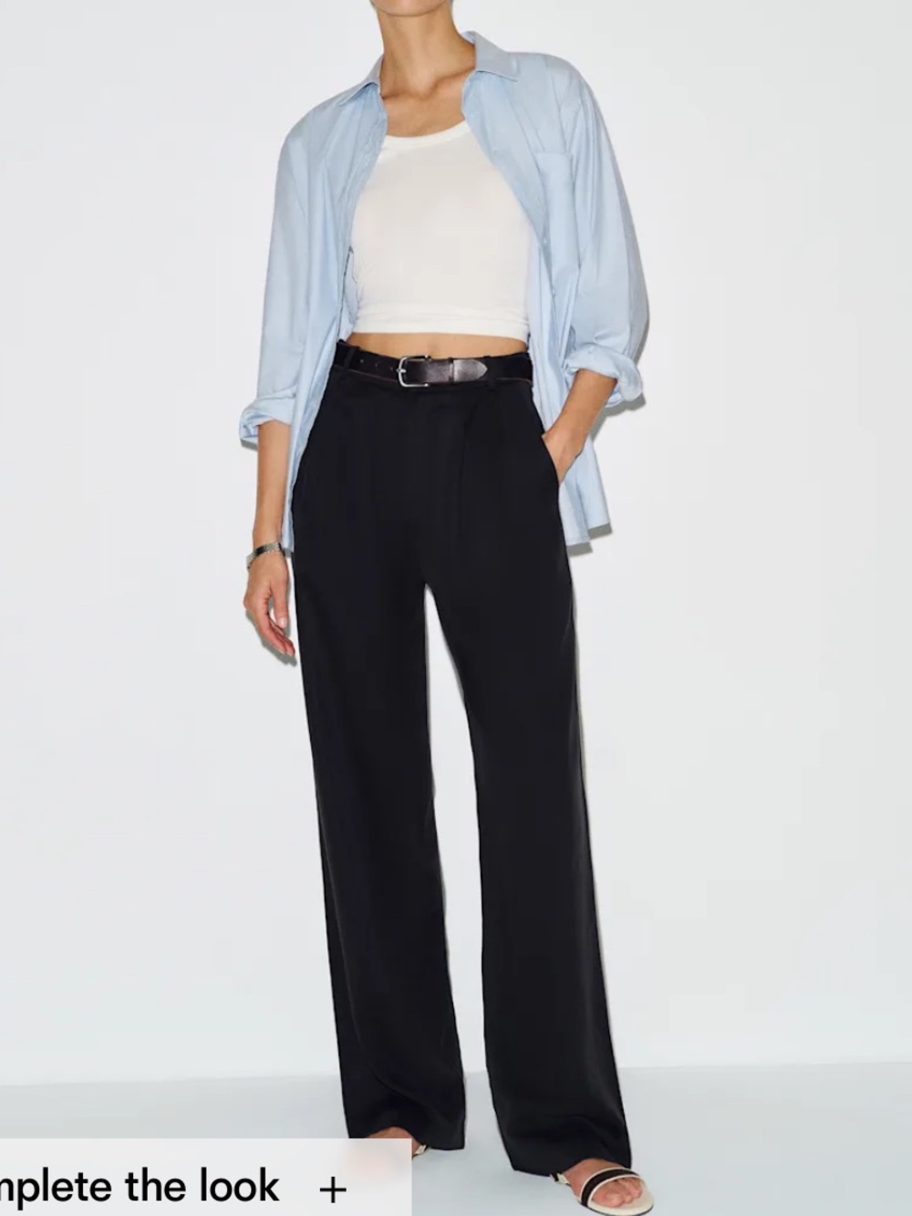 Reformation Mason Wide-Leg High-Waist Pants